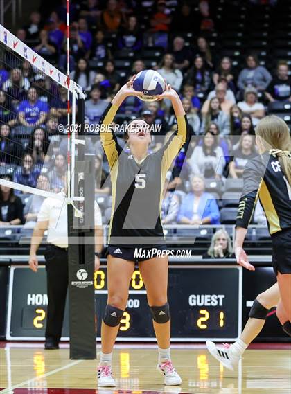 Thumbnail 3 in Beckville vs. Crawford (UIL Volleyball 2A Semifinals) photogallery.