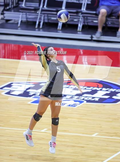 Thumbnail 1 in Beckville vs. Crawford (UIL Volleyball 2A Semifinals) photogallery.
