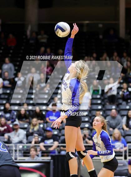 Thumbnail 1 in Beckville vs. Crawford (UIL Volleyball 2A Semifinals) photogallery.