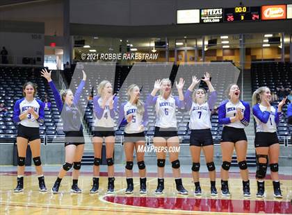 Thumbnail 2 in Beckville vs. Crawford (UIL Volleyball 2A Semifinals) photogallery.
