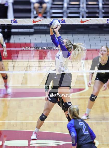 Thumbnail 2 in Beckville vs. Crawford (UIL Volleyball 2A Semifinals) photogallery.