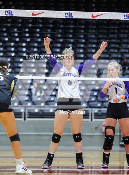 Thumbnail 2 in Beckville vs. Crawford (UIL Volleyball 2A Semifinals) photogallery.