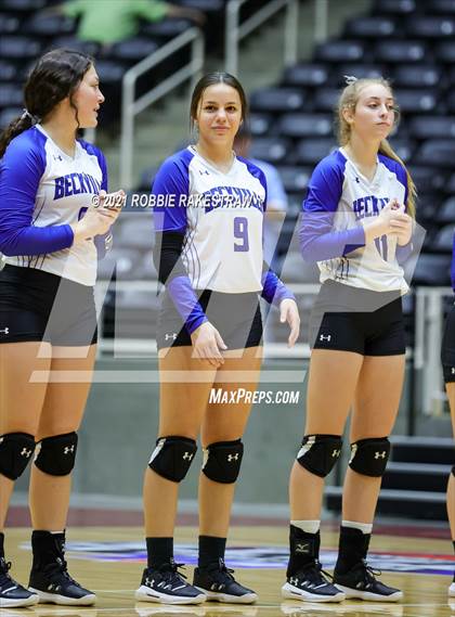 Thumbnail 1 in Beckville vs. Crawford (UIL Volleyball 2A Semifinals) photogallery.