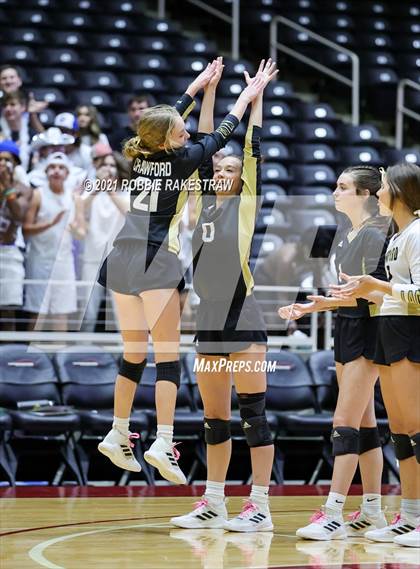 Thumbnail 1 in Beckville vs. Crawford (UIL Volleyball 2A Semifinals) photogallery.