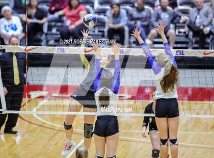 Thumbnail 3 in Beckville vs. Crawford (UIL Volleyball 2A Semifinals) photogallery.