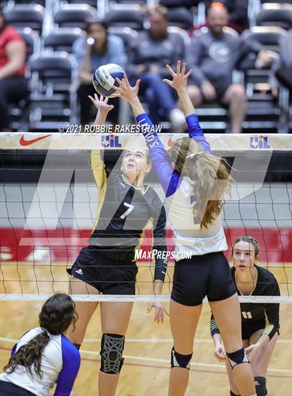 Thumbnail 1 in Beckville vs. Crawford (UIL Volleyball 2A Semifinals) photogallery.