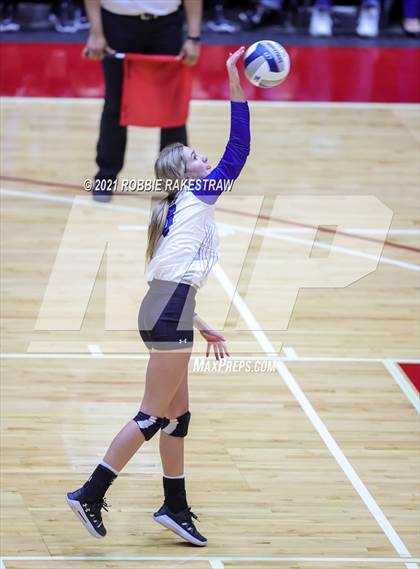 Thumbnail 2 in Beckville vs. Crawford (UIL Volleyball 2A Semifinals) photogallery.