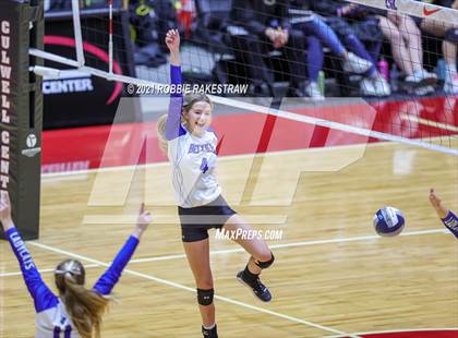 Thumbnail 2 in Beckville vs. Crawford (UIL Volleyball 2A Semifinals) photogallery.