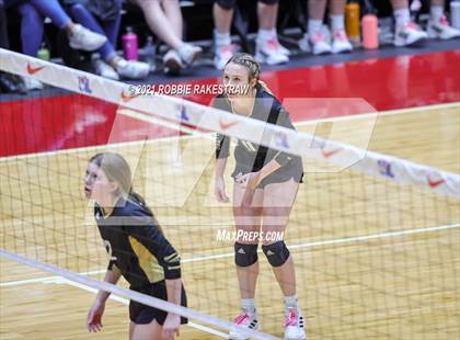 Thumbnail 1 in Beckville vs. Crawford (UIL Volleyball 2A Semifinals) photogallery.