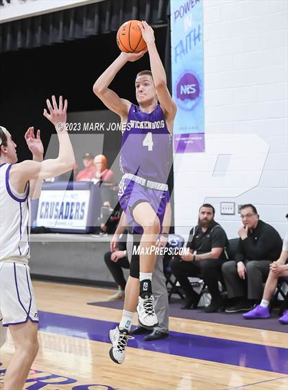 Thumbnail 2 in Wickenburg @ Northwest Christian (Senior Night) photogallery.