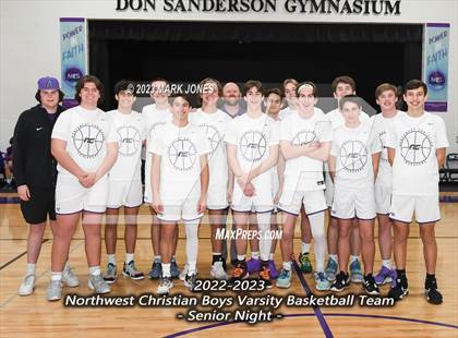 Thumbnail 1 in Wickenburg @ Northwest Christian (Senior Night) photogallery.