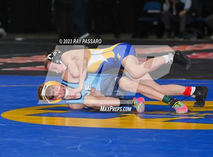 Thumbnail 1 in NYSPHSAA Wrestling Championships Quarter Finals 102 lbs. - 126 lbs. photogallery.