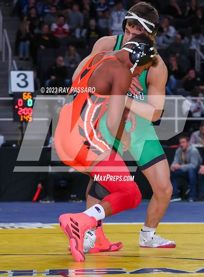 Thumbnail 3 in NYSPHSAA Wrestling Championships Quarter Finals 102 lbs. - 126 lbs. photogallery.