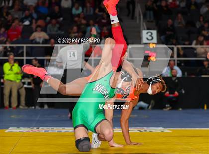 Thumbnail 1 in NYSPHSAA Wrestling Championships Quarter Finals 102 lbs. - 126 lbs. photogallery.