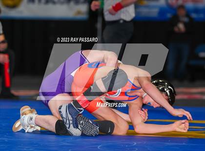 Thumbnail 3 in NYSPHSAA Wrestling Championships Quarter Finals 102 lbs. - 126 lbs. photogallery.