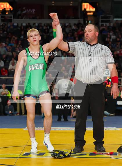 Thumbnail 1 in NYSPHSAA Wrestling Championships Quarter Finals 102 lbs. - 126 lbs. photogallery.