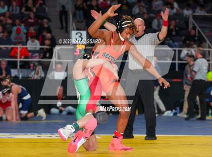 Thumbnail 2 in NYSPHSAA Wrestling Championships Quarter Finals 102 lbs. - 126 lbs. photogallery.