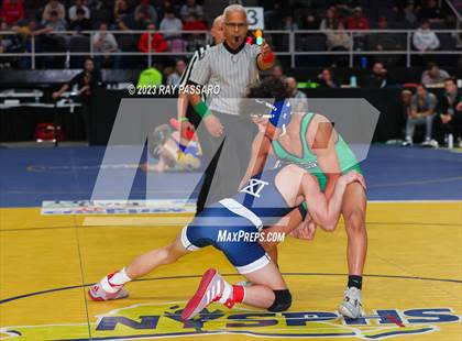 Thumbnail 1 in NYSPHSAA Wrestling Championships Quarter Finals 102 lbs. - 126 lbs. photogallery.