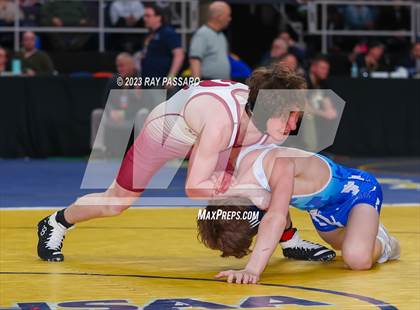 Thumbnail 3 in NYSPHSAA Wrestling Championships Quarter Finals 102 lbs. - 126 lbs. photogallery.
