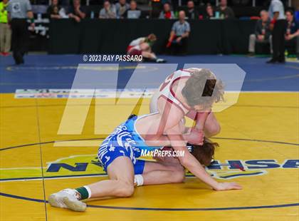 Thumbnail 3 in NYSPHSAA Wrestling Championships Quarter Finals 102 lbs. - 126 lbs. photogallery.