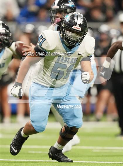 Thumbnail 3 in Harlan vs. Steele (UIL 6A Division II Region 4 Semifinal) photogallery.