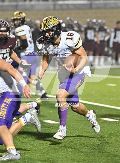 Thumbnail 1 in Liberty Hill vs Flour Bluff (UIL 5A Region 4 Quarterfinal) photogallery.
