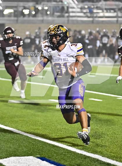 Thumbnail 1 in Liberty Hill vs Flour Bluff (UIL 5A Region 4 Quarterfinal) photogallery.