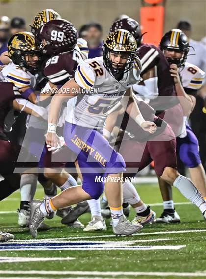 Thumbnail 1 in Liberty Hill vs Flour Bluff (UIL 5A Region 4 Quarterfinal) photogallery.