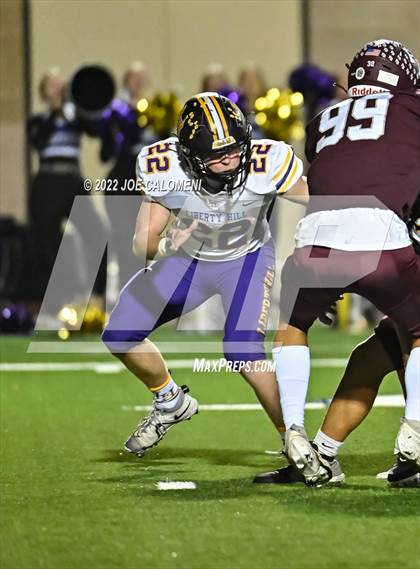Thumbnail 3 in Liberty Hill vs Flour Bluff (UIL 5A Region 4 Quarterfinal) photogallery.