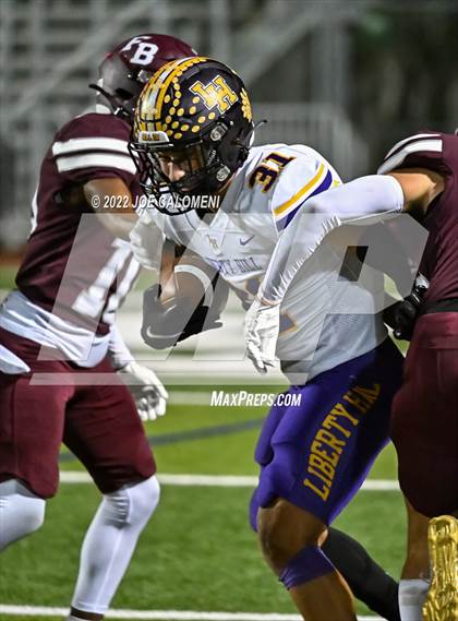 Thumbnail 1 in Liberty Hill vs Flour Bluff (UIL 5A Region 4 Quarterfinal) photogallery.