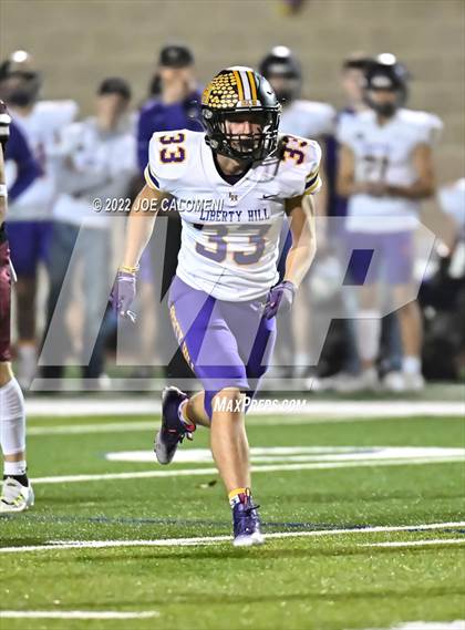 Thumbnail 1 in Liberty Hill vs Flour Bluff (UIL 5A Region 4 Quarterfinal) photogallery.