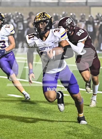 Thumbnail 1 in Liberty Hill vs Flour Bluff (UIL 5A Region 4 Quarterfinal) photogallery.