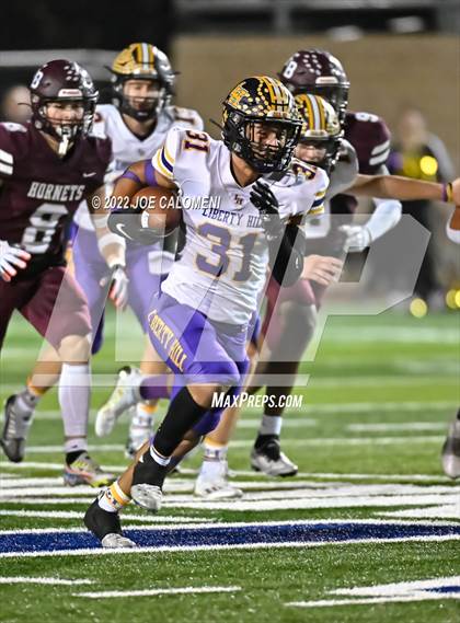 Thumbnail 1 in Liberty Hill vs Flour Bluff (UIL 5A Region 4 Quarterfinal) photogallery.