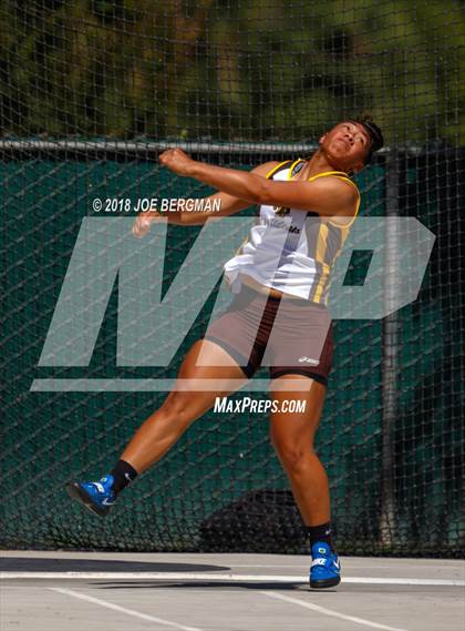 Thumbnail 1 in CIF State Track and Field Championships (Girls Discus Prelim) photogallery.