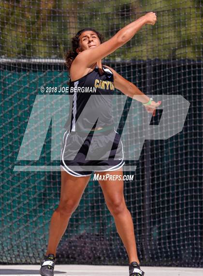 Thumbnail 1 in CIF State Track and Field Championships (Girls Discus Prelim) photogallery.