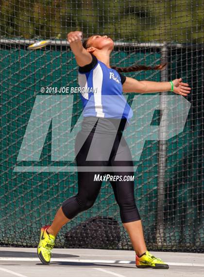 Thumbnail 3 in CIF State Track and Field Championships (Girls Discus Prelim) photogallery.