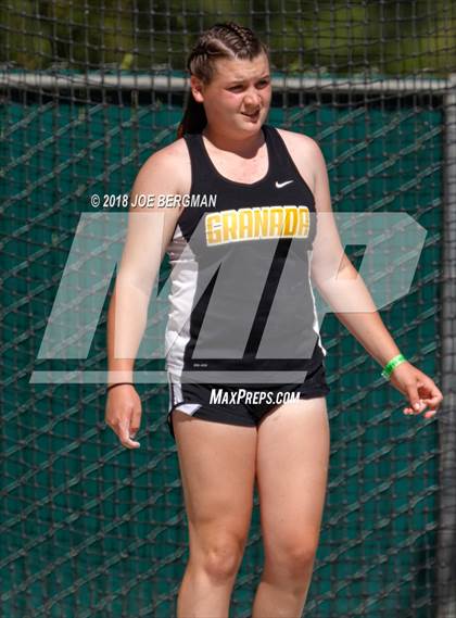 Thumbnail 3 in CIF State Track and Field Championships (Girls Discus Prelim) photogallery.