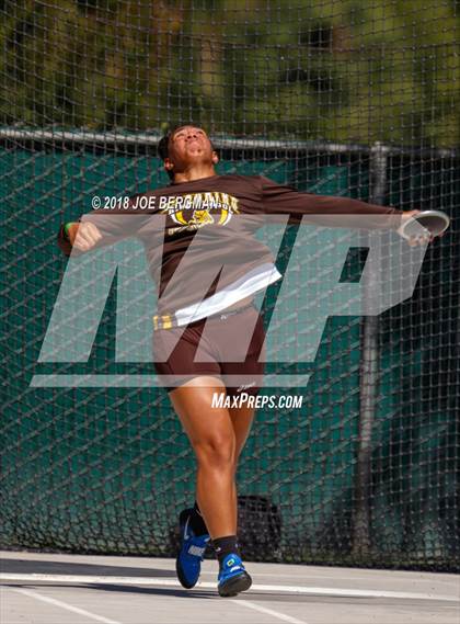 Thumbnail 1 in CIF State Track and Field Championships (Girls Discus Prelim) photogallery.
