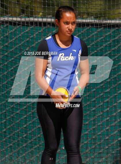 Thumbnail 2 in CIF State Track and Field Championships (Girls Discus Prelim) photogallery.