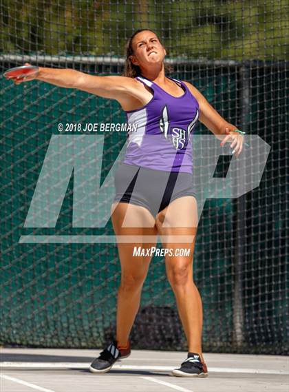 Thumbnail 1 in CIF State Track and Field Championships (Girls Discus Prelim) photogallery.