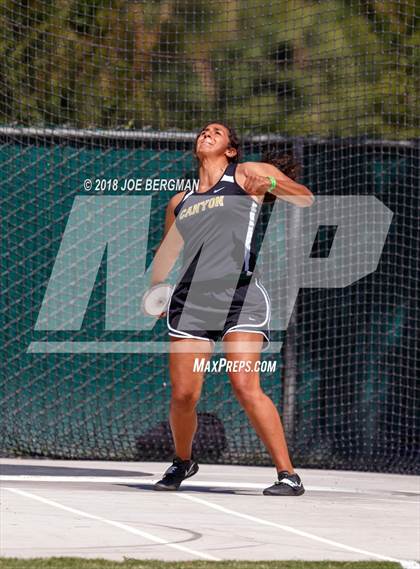 Thumbnail 1 in CIF State Track and Field Championships (Girls Discus Prelim) photogallery.