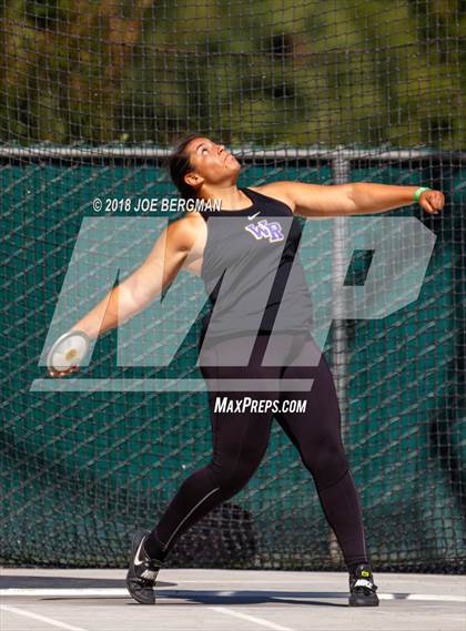 Thumbnail 2 in CIF State Track and Field Championships (Girls Discus Prelim) photogallery.