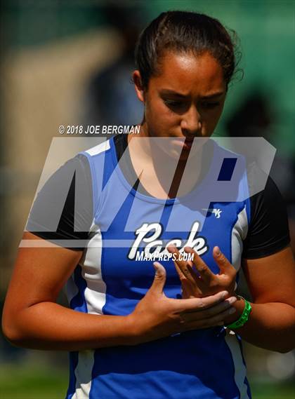Thumbnail 3 in CIF State Track and Field Championships (Girls Discus Prelim) photogallery.