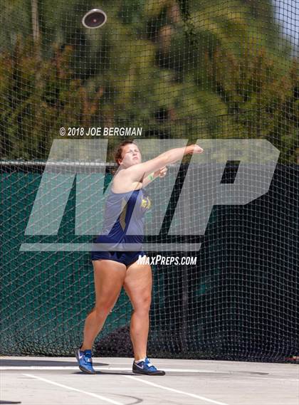 Thumbnail 1 in CIF State Track and Field Championships (Girls Discus Prelim) photogallery.