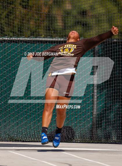 Thumbnail 1 in CIF State Track and Field Championships (Girls Discus Prelim) photogallery.