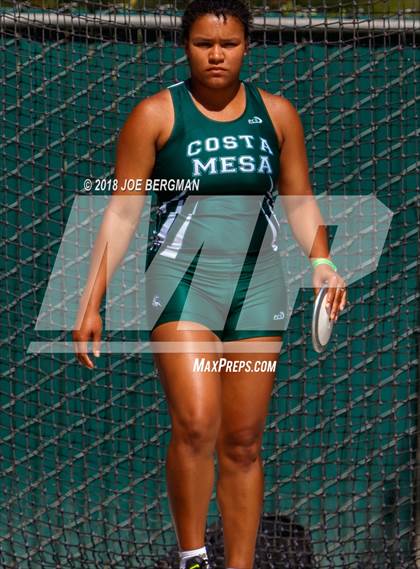 Thumbnail 1 in CIF State Track and Field Championships (Girls Discus Prelim) photogallery.