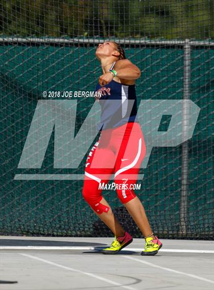 Thumbnail 2 in CIF State Track and Field Championships (Girls Discus Prelim) photogallery.