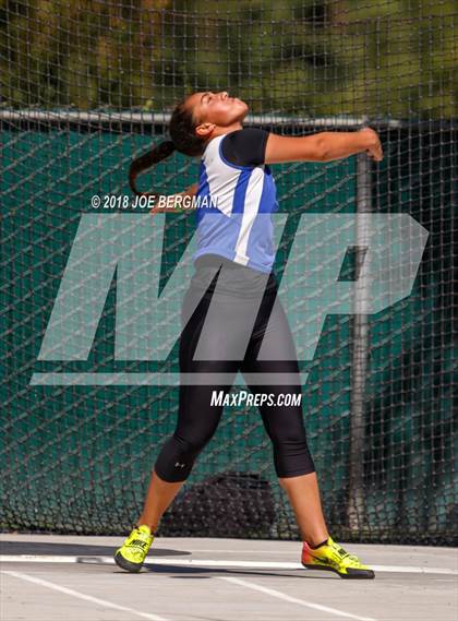 Thumbnail 1 in CIF State Track and Field Championships (Girls Discus Prelim) photogallery.