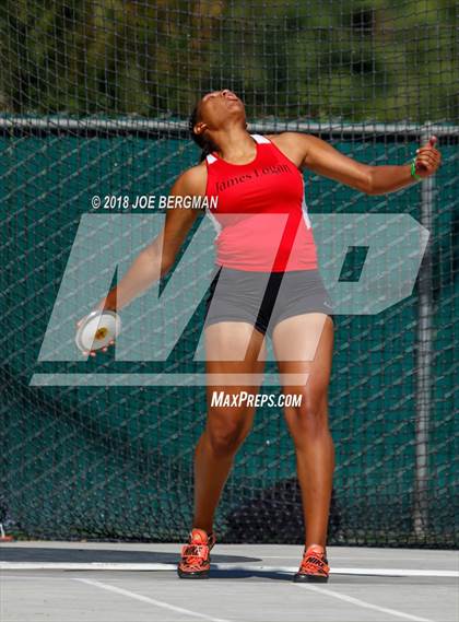 Thumbnail 3 in CIF State Track and Field Championships (Girls Discus Prelim) photogallery.