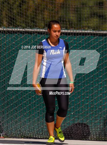 Thumbnail 3 in CIF State Track and Field Championships (Girls Discus Prelim) photogallery.